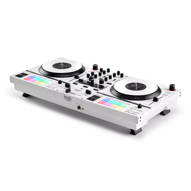 Controlador DJ Hercules Inpulse T7 White Edition en color blanco
