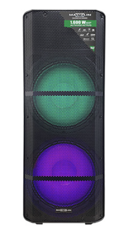 Cabina activa doble Maxlin MX15DZ con dos parlantes de 15 pulgadas