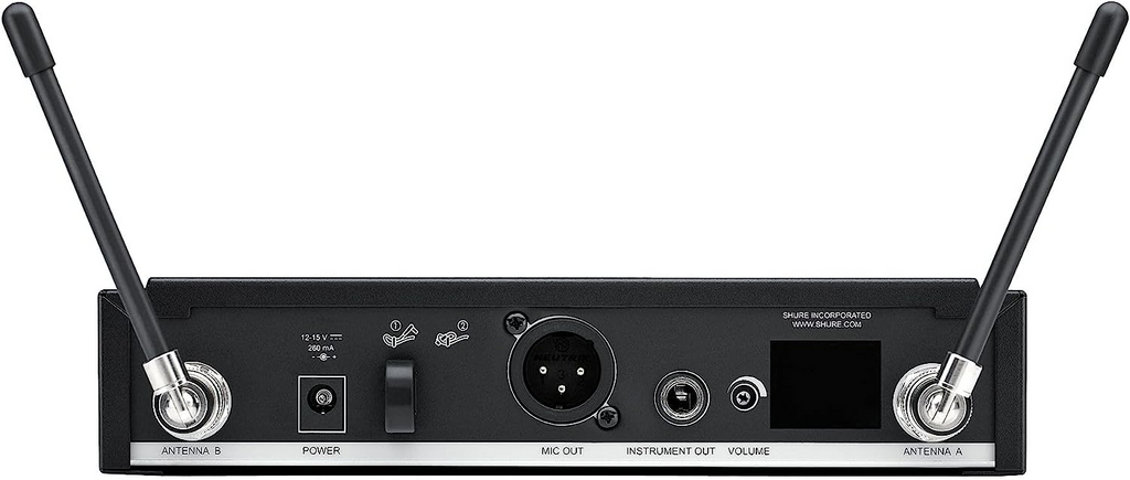 Micrófono inalámbrico Shure BLX24R/SM58 con cápsula SM58 y receptor de rack