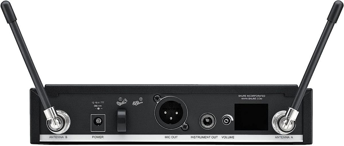 Micrófono inalámbrico Shure BLX24R/SM58 con cápsula SM58 y receptor de rack
