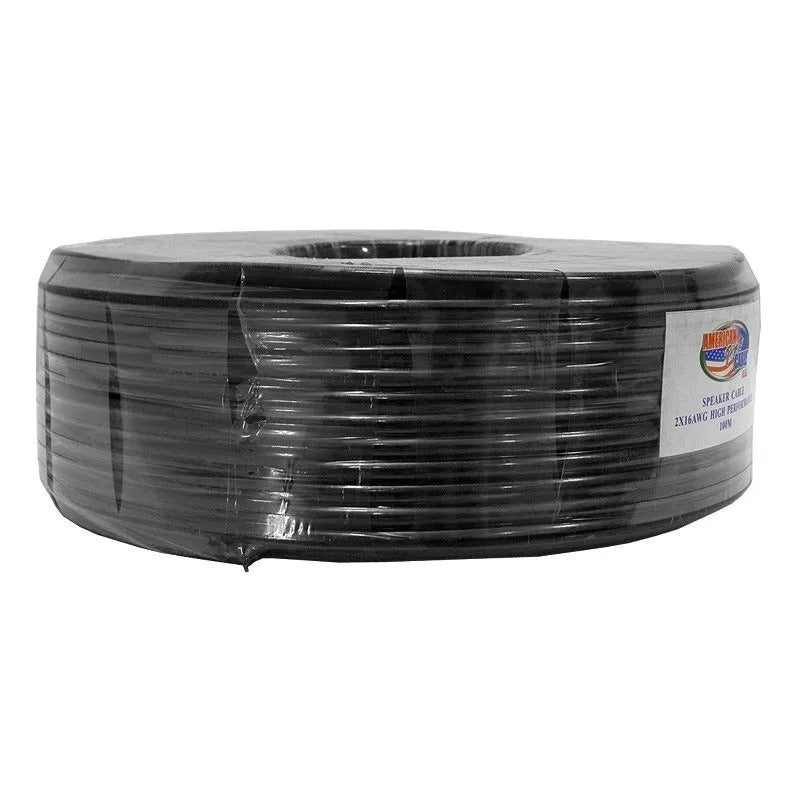 Rollo de cable encauchetado AudioPro 2x14 AWG de 100 metros para bafles