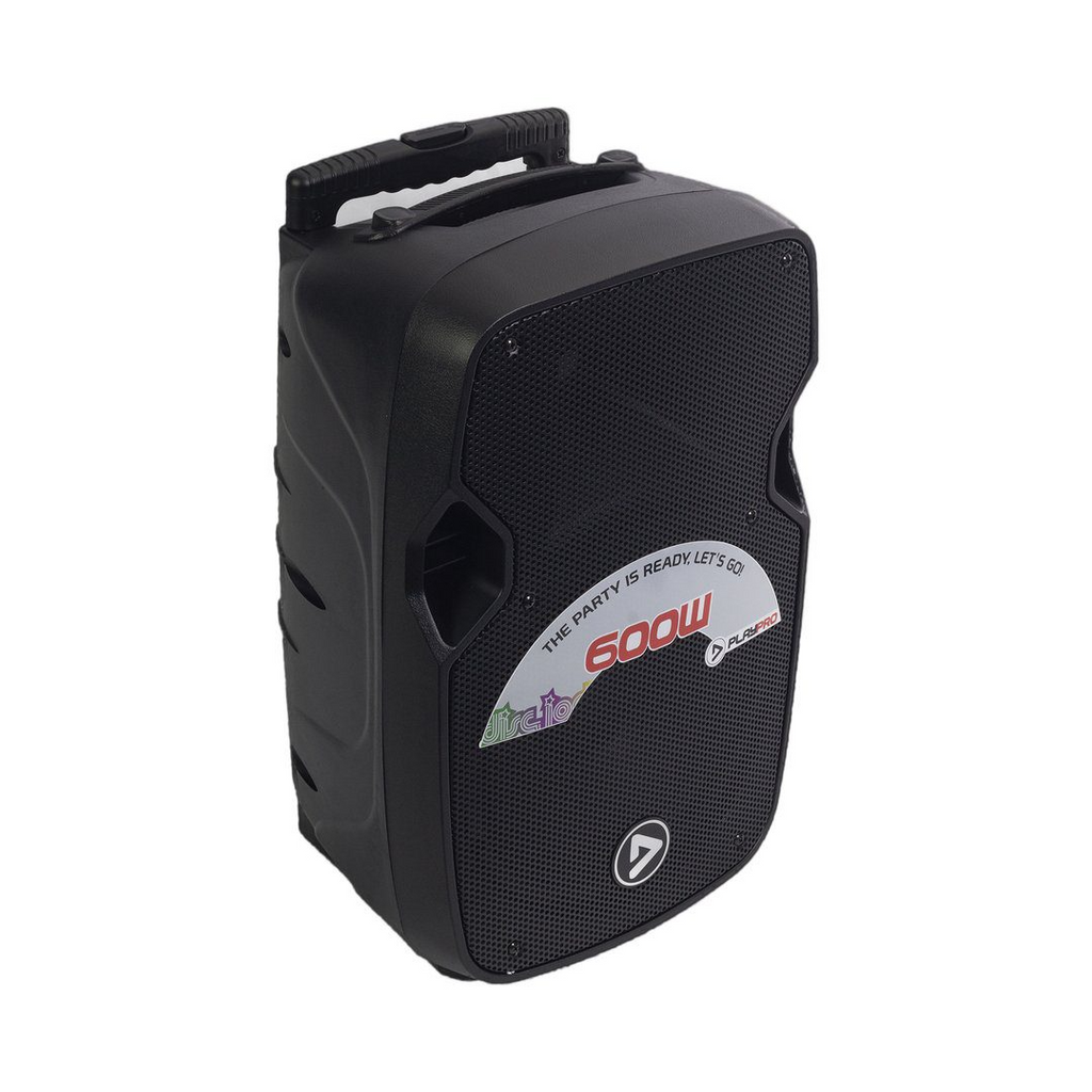 Cabina recargable PlayPro Party 600 de 10 pulgadas con Bluetooth
