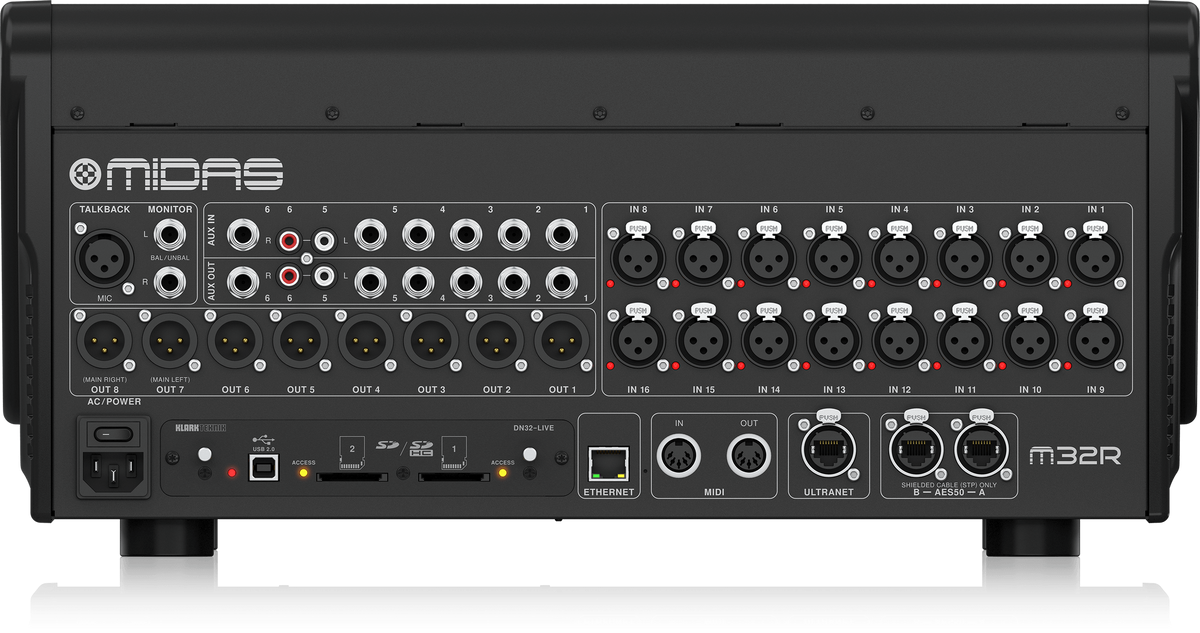 Consola digital Midas M32R LIVE de 40 canales