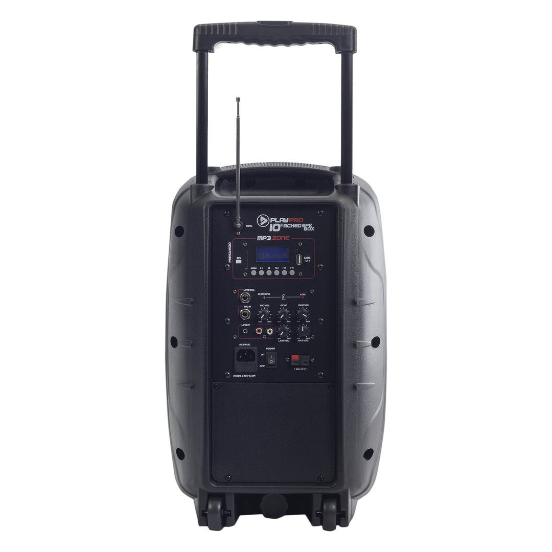 Cabina recargable PlayPro Party 600 de 10 pulgadas con Bluetooth