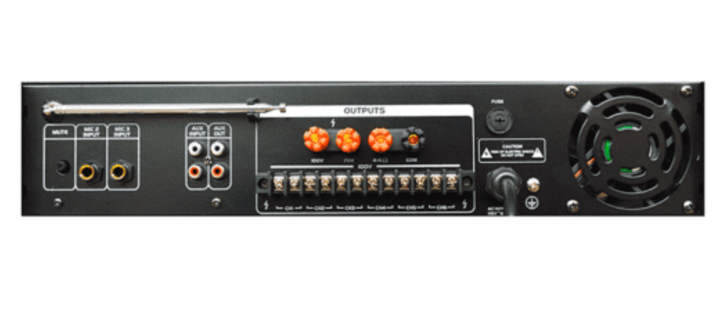 Amplificador ambiental Pro DJ ST2350BC de 350 W con 6 zonas y Bluetooth