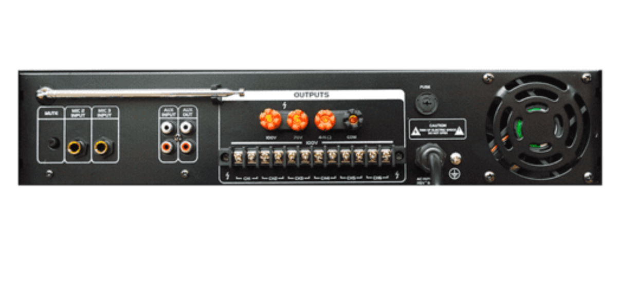 Amplificador ambiental Pro DJ ST2350BC de 350 W con 6 zonas y Bluetooth