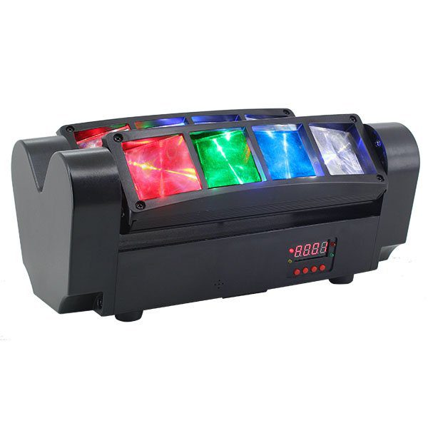 Cabeza móvil wash Nightsun SPB103P con 8 LED RGBW de 3 W