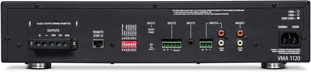 Mezclador-amplificador comercial JBL VMA1120 de 120 W
