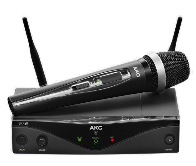 Sistema inalámbrico AKG WMS420 Vocal Set con micrófono de mano