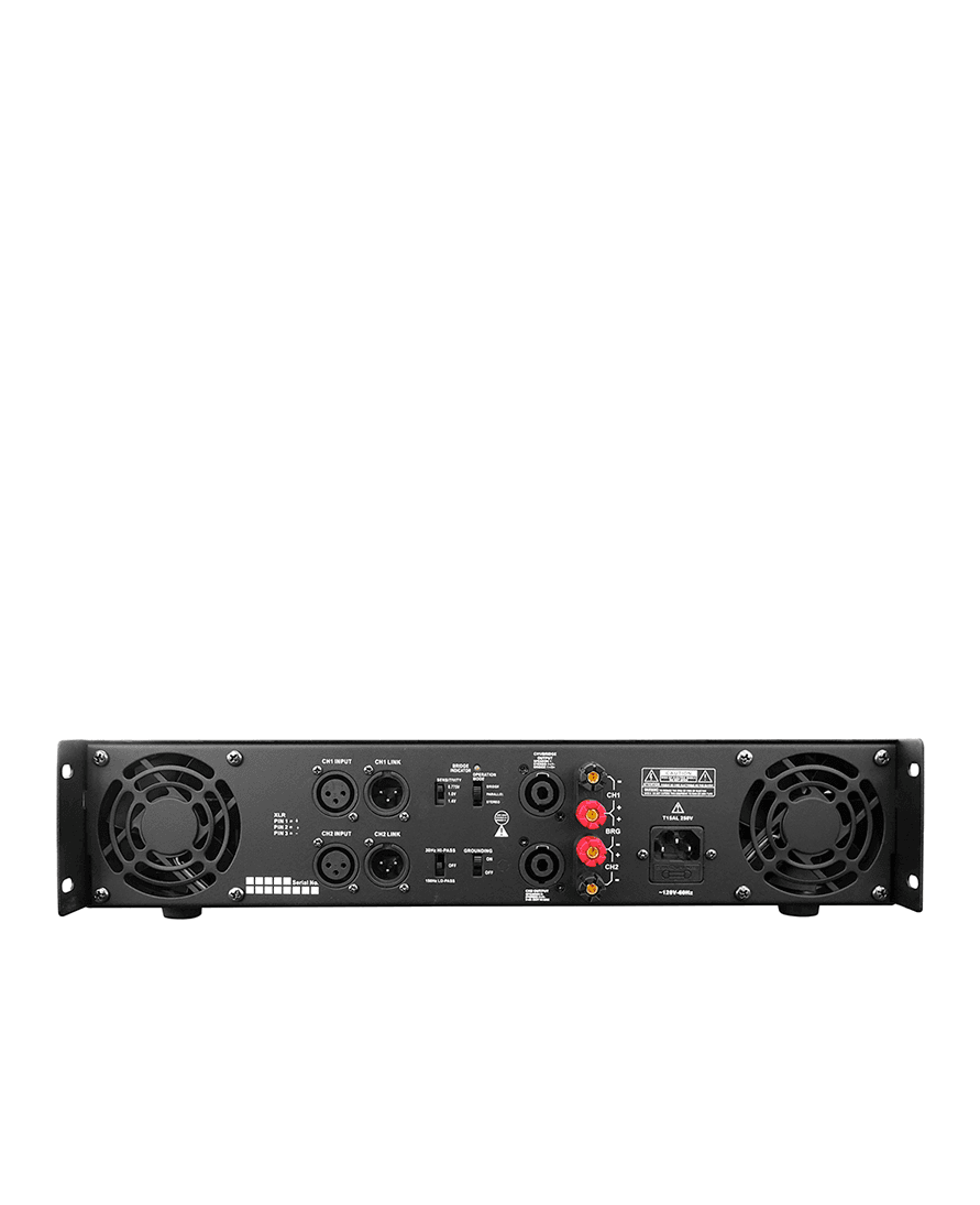 Amplificador de potencia Pro DJ V8 de 2 canales