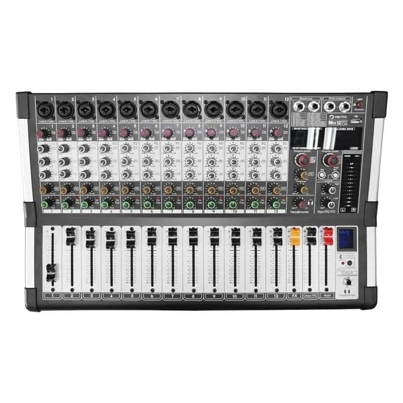 Consola de audio pasiva Vento MIX12FX de 12 canales con efectos y Bluetooth