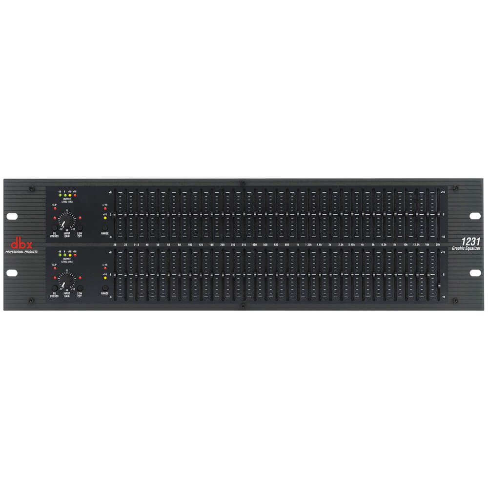 Ecualizador gráfico estéreo dbx 1231 de 31 bandas