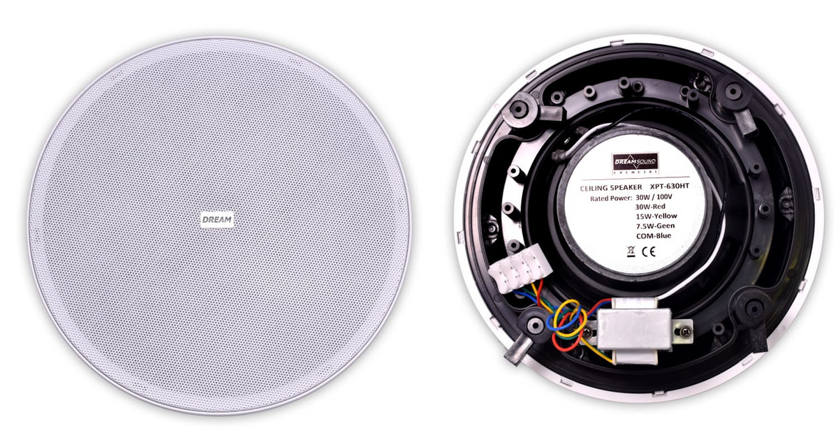 Parlante de techo Dream Sound XPT630HT de 2 vías con rejilla blanca