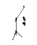 Base doble para micrófono Pro DJ SM-20 metálica