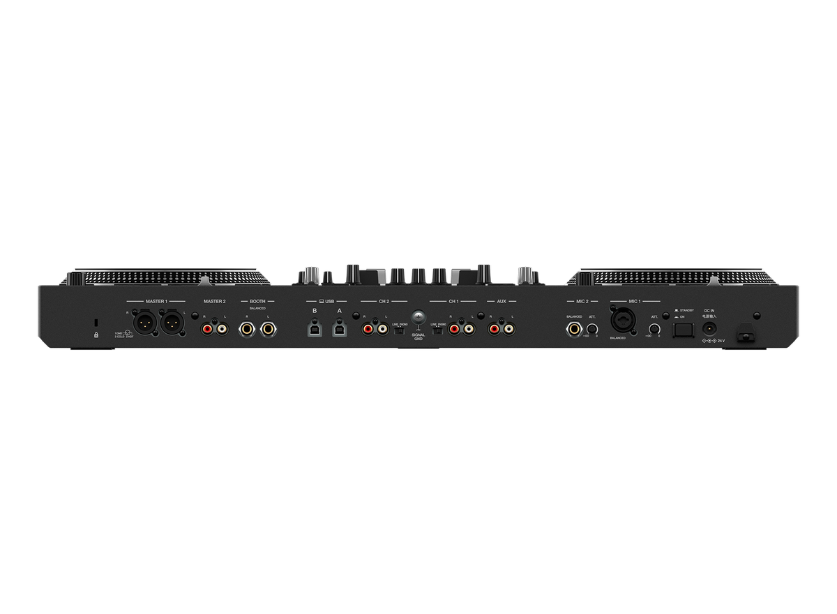 Controlador DJ Pioneer DJ DDJ-REV7 con monitores DM-40D