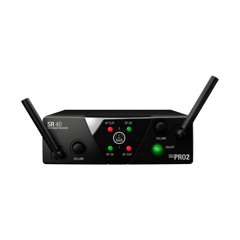Sistema inalámbrico AKG WMS40MINI Dual Mix Set de mano e instrumental