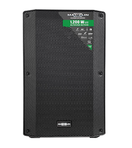 Cabina activa Maxlin MX12Z de 12 pulgadas con Bluetooth