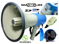 Megáfono recargable Maxlin MEGAF2501USB-RC con USB y grabador