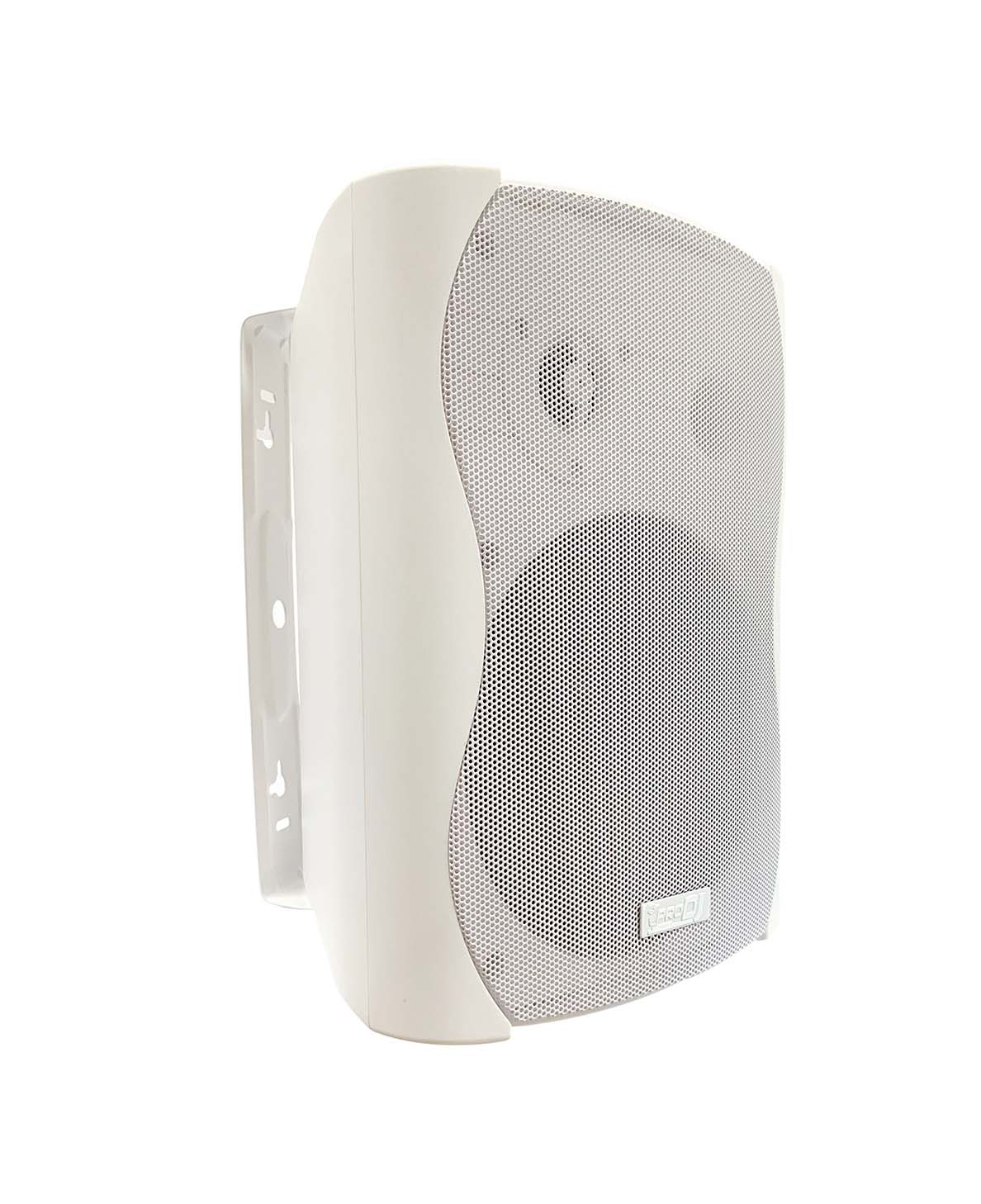 Par de parlantes ambientales de pared Pro DJ WS65S-WT de 6,5 pulgadas en color blanco