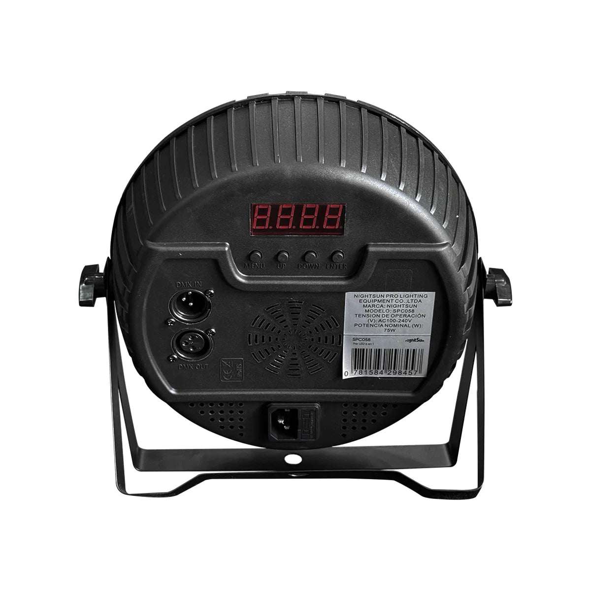 Par LED Nightsun SPC058 18x4W RGBWAP 6 en 1 con tira LED