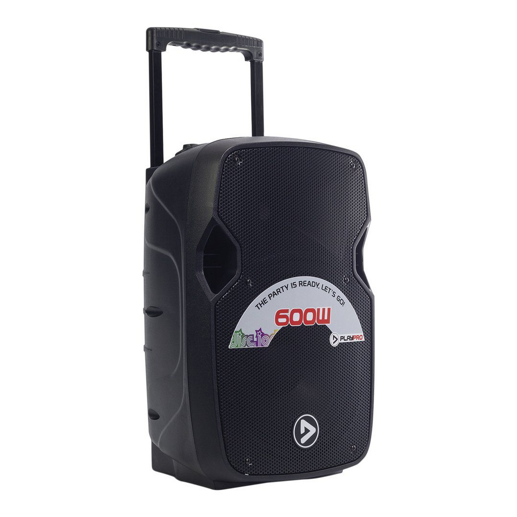 Cabina recargable PlayPro Party 600 de 10 pulgadas con Bluetooth