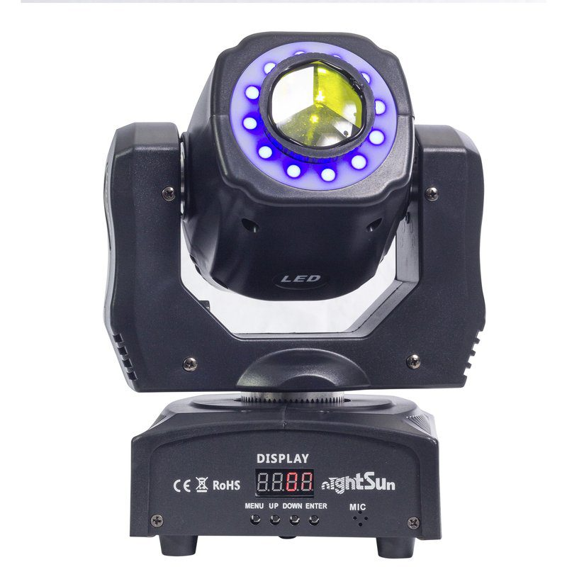 Cabeza móvil LED Nightsun SPB419 de 60 W con gobos