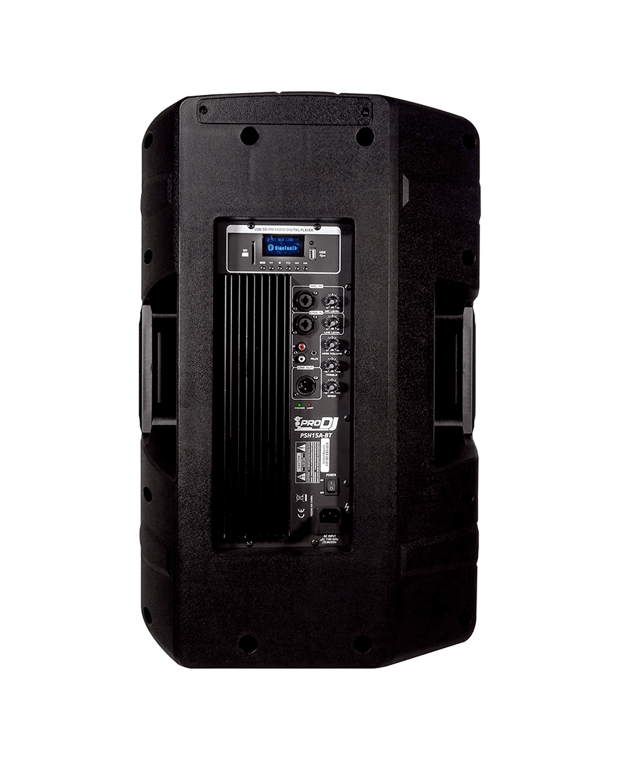 Cabina activa Pro DJ PSH15A-BT de 15 pulgadas con Bluetooth