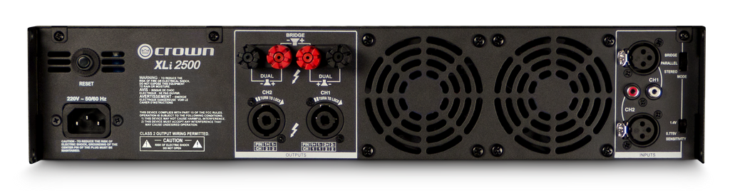 Amplificador de potencia Crown XLI2500 de 2 canales