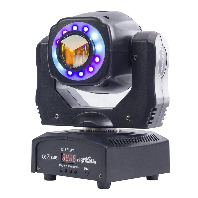 Cabeza móvil LED Nightsun SPB419 de 60 W con gobos
