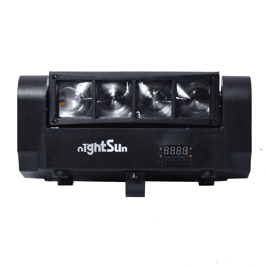 Cabeza móvil wash Nightsun SPB103P con 8 LED RGBW de 3 W