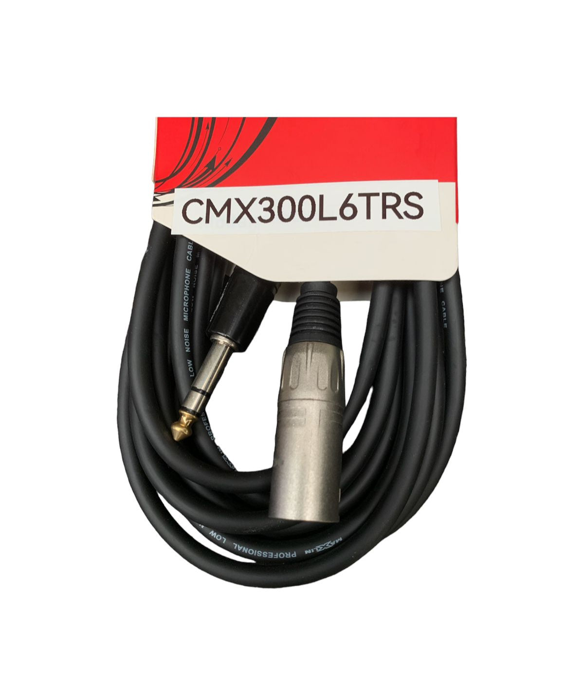 Cable Maxlin CMX300L6TRS XLR a plug TRS de 6 metros