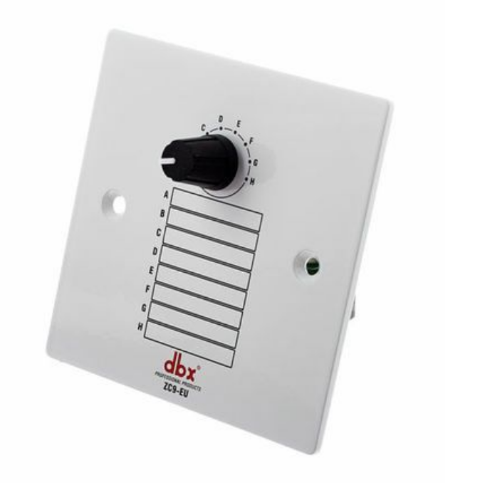 Controlador de zona de pared dbx ZC-9 de 8 posiciones