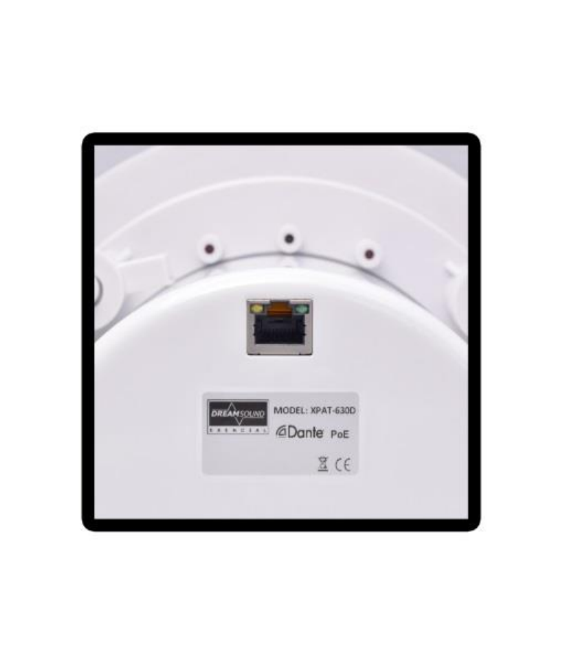 Parlante de techo activo Dream Sound XPAT-630D de 6,5 pulgadas con Dante y PoE