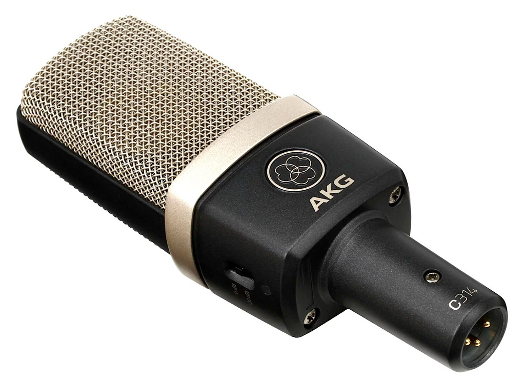 Micrófono de condensador multipatrón AKG C314 de estudio