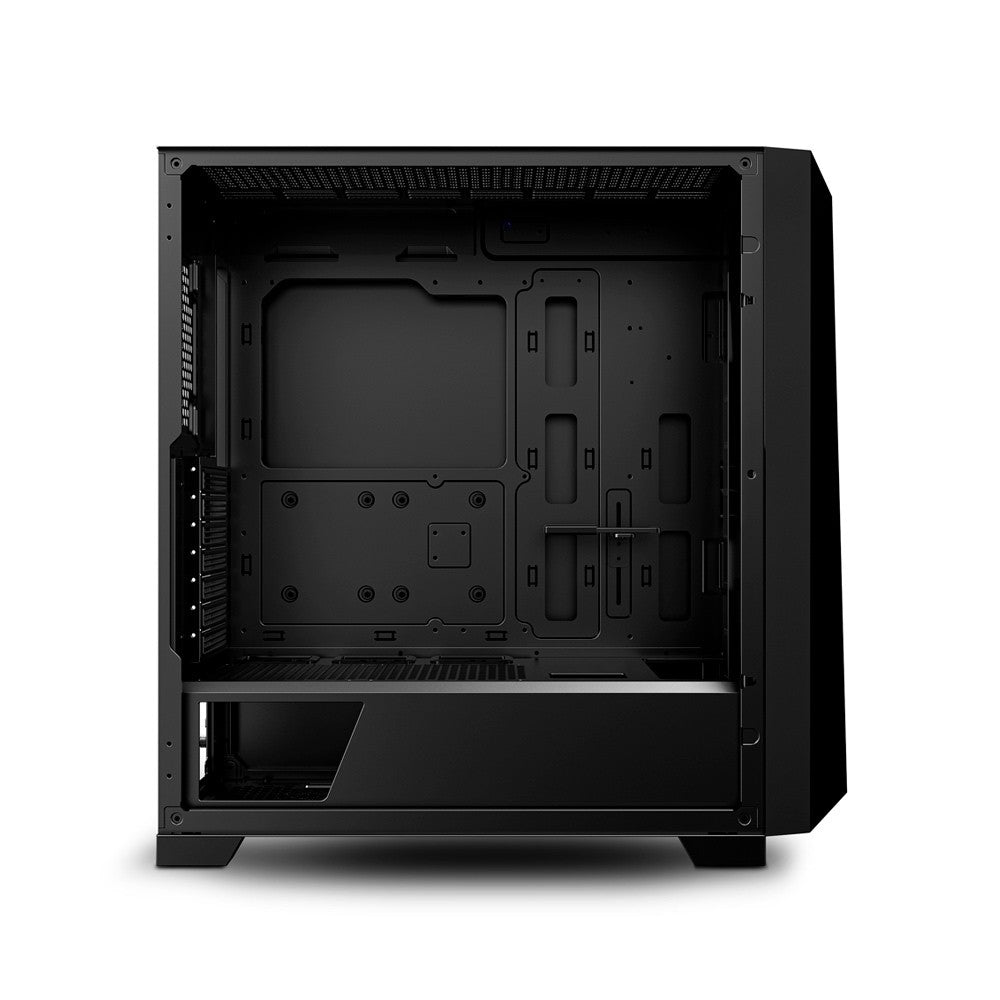 Chasis gamer J&R JX123 con coolers ARGB y panel de vidrio templado