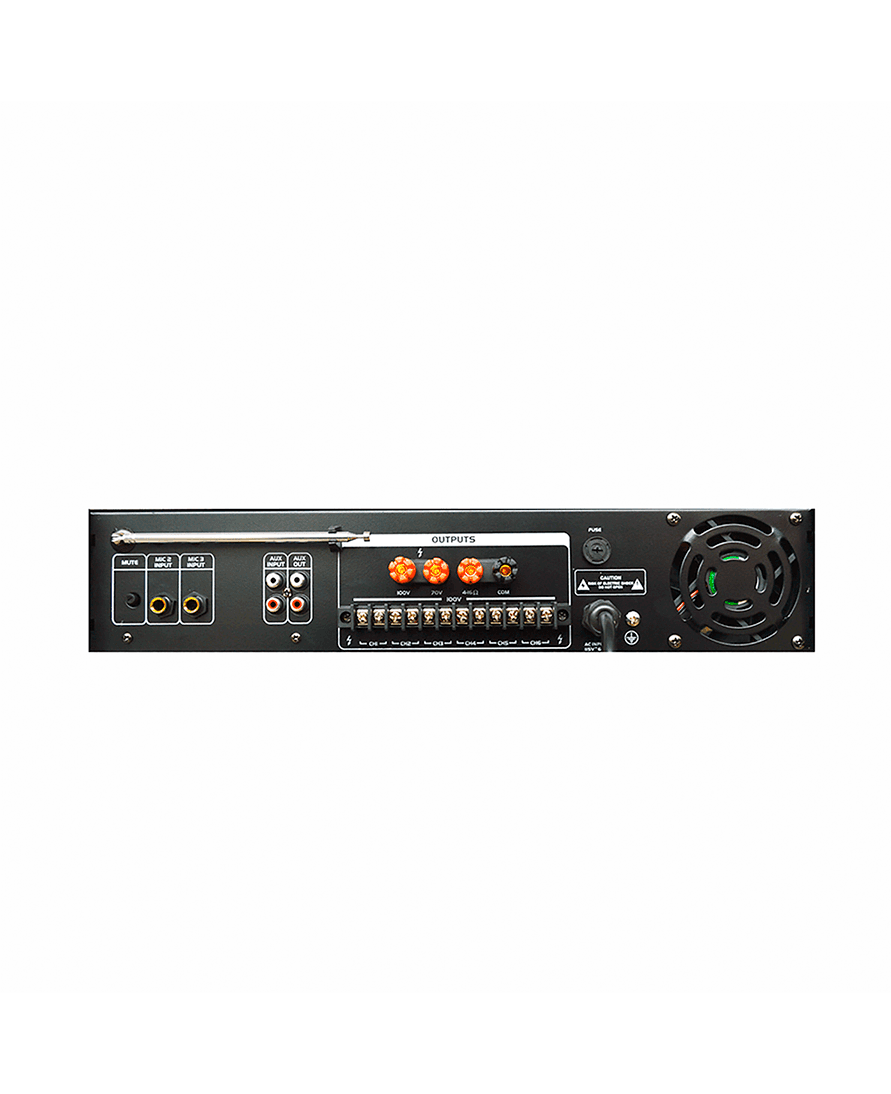 Amplificador ambiental Pro DJ ST2250BC de 6 zonas y 250 W con Bluetooth