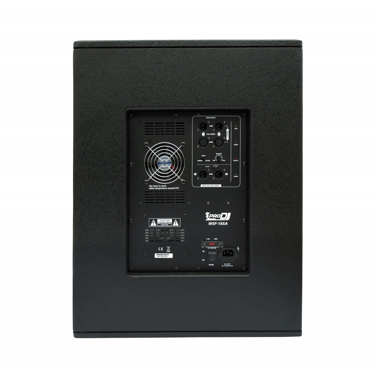Subwoofer activo Pro DJ WSF-18SA de 18 pulgadas