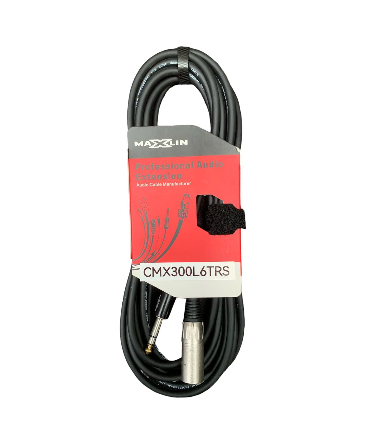 Cable Maxlin CMX300L6TRS XLR a plug TRS de 6 metros