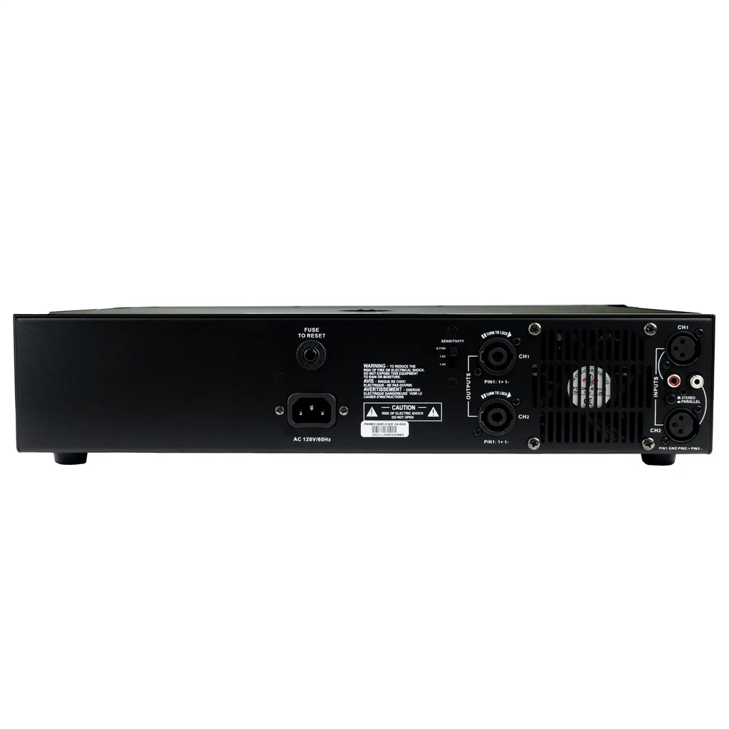 Amplificador de potencia Pro DJ G6-2CH de 2 canales 600 W