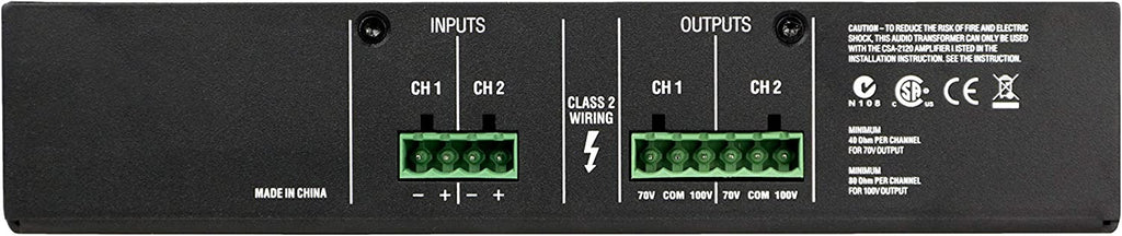 Módulo transformador JBL CST-2120 de dos canales para línea de 70/100 V