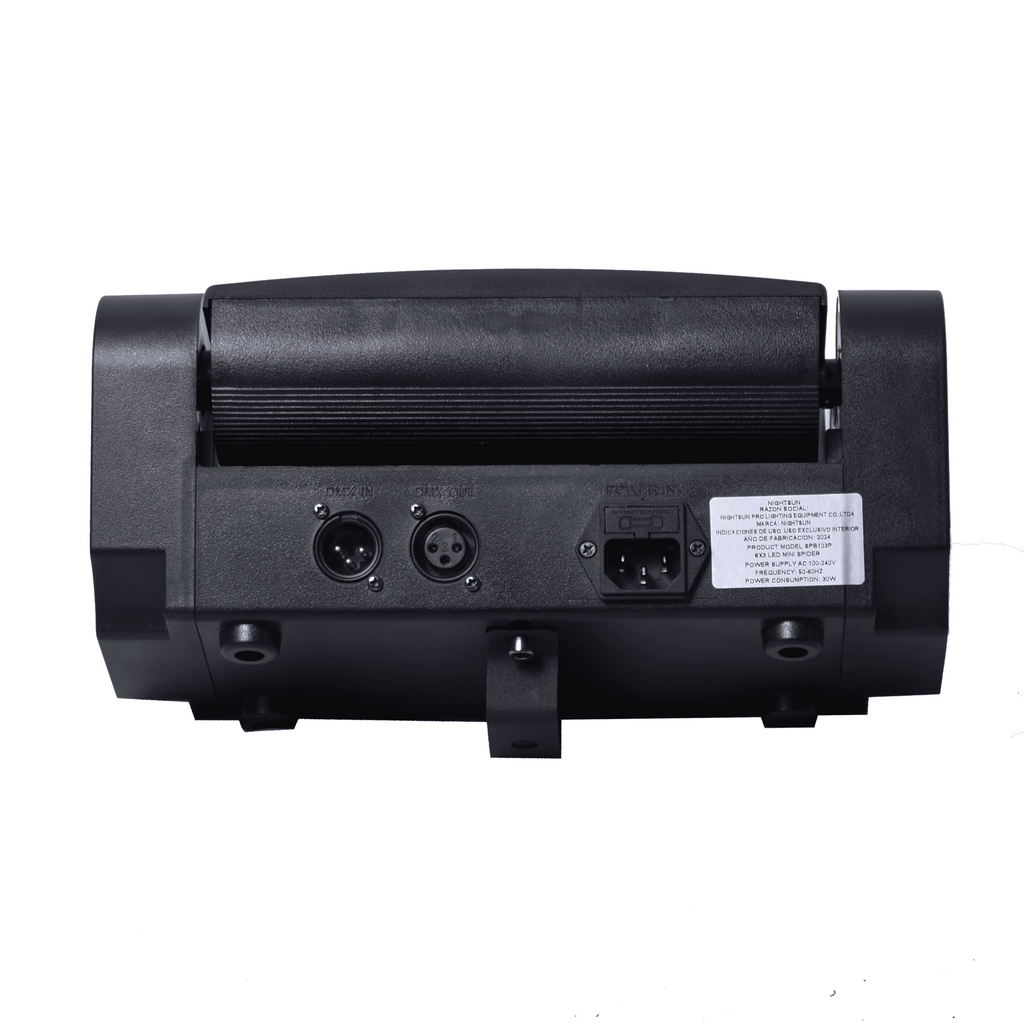 Cabeza móvil wash Nightsun SPB103P con 8 LED RGBW de 3 W