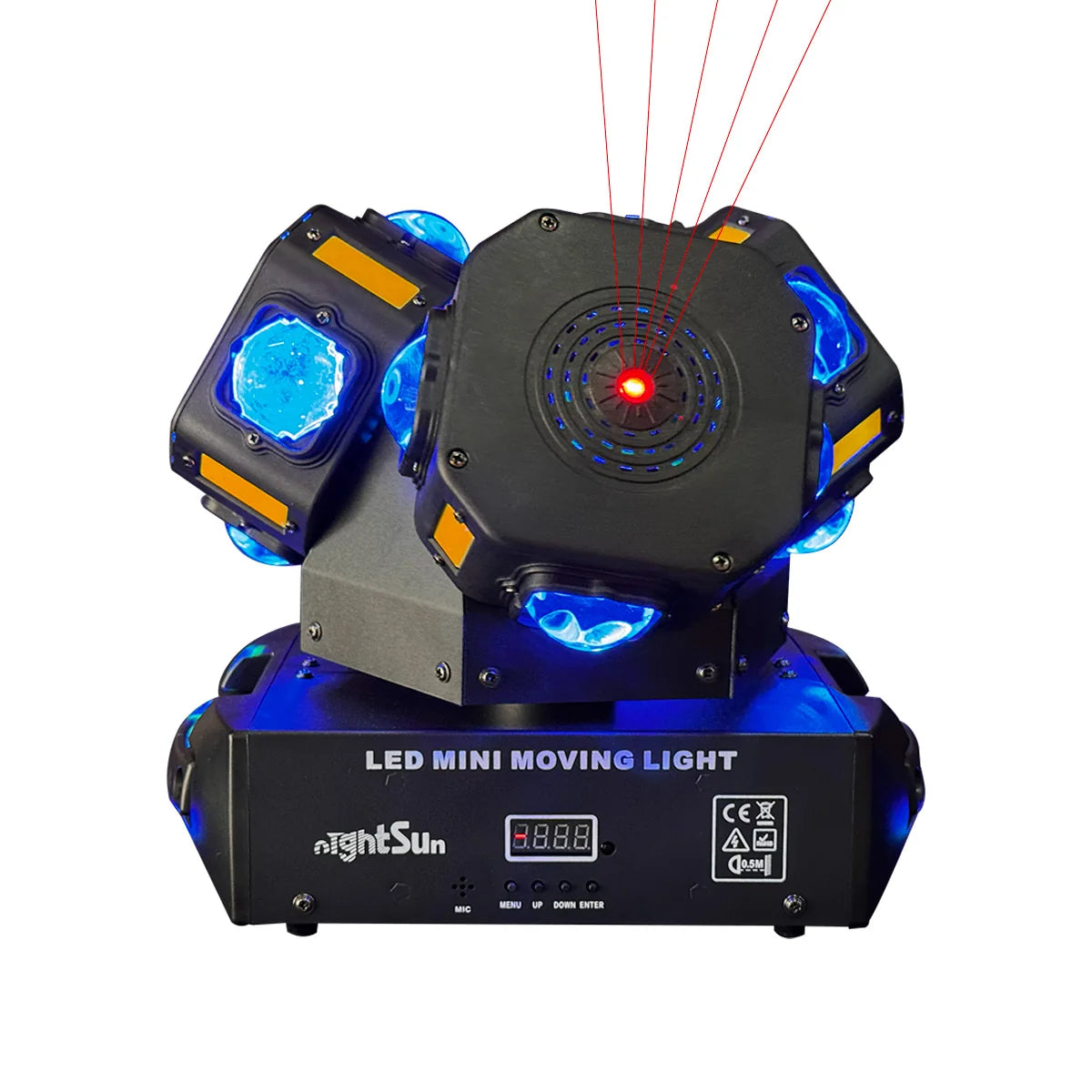Cabeza móvil multiefecto Nightsun SPB415F1 de tres cabezas con láser
