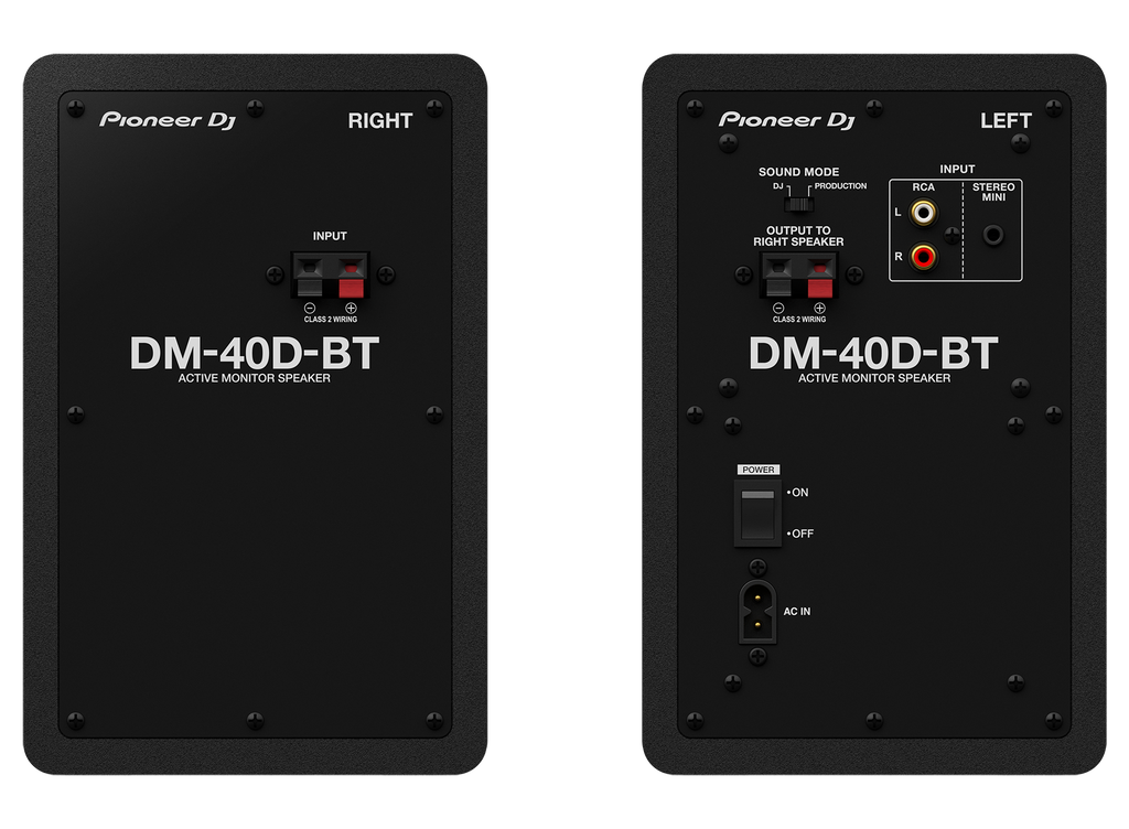 Monitores de escritorio Pioneer DJ DM-40D-BT de 4 pulgadas con Bluetooth