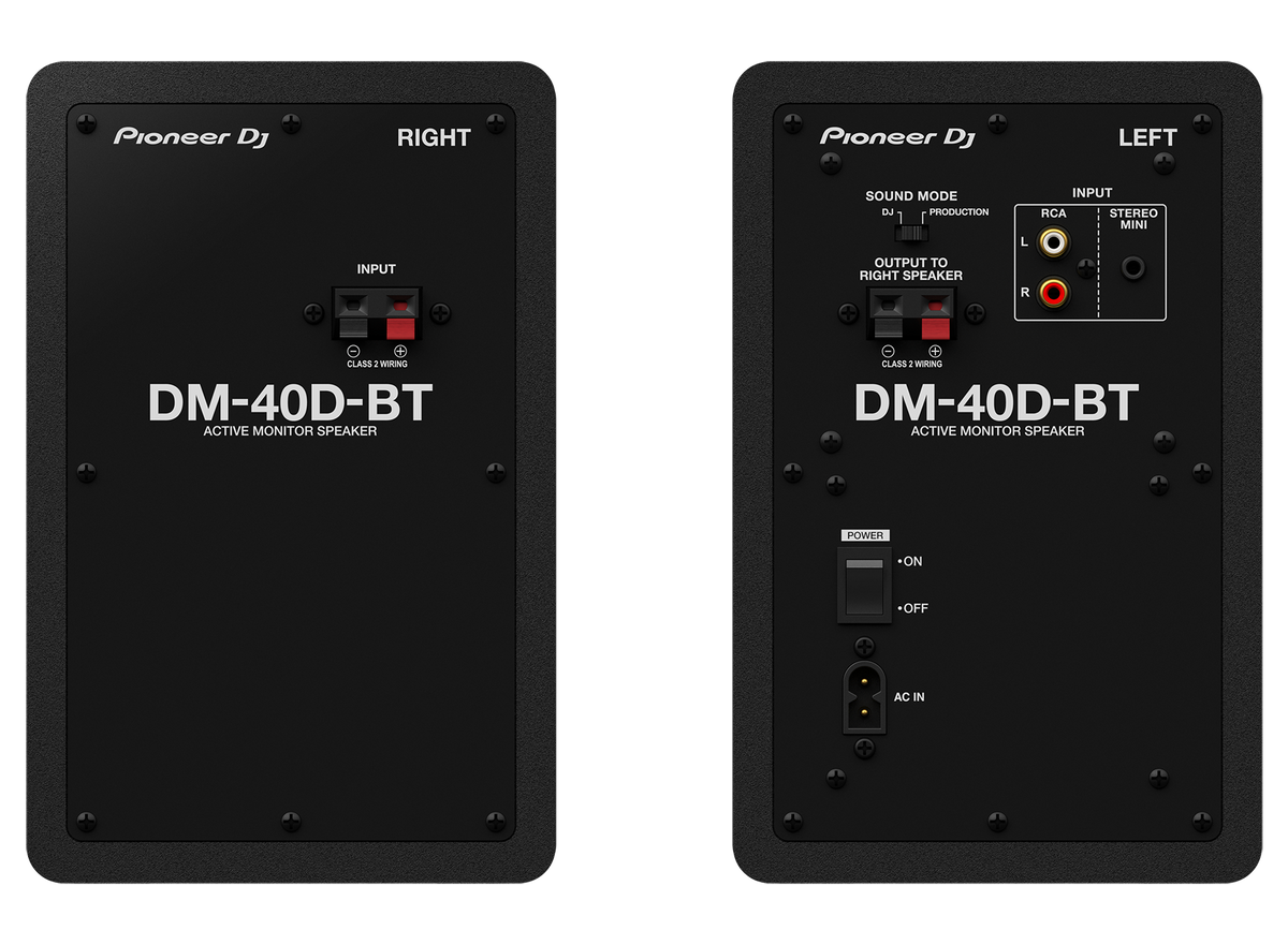Monitores de escritorio Pioneer DJ DM-40D-BT de 4 pulgadas con Bluetooth