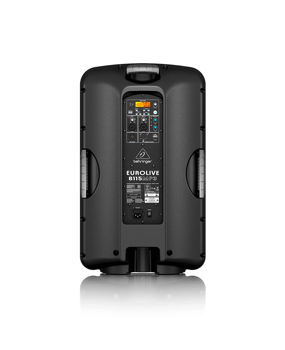 Cabina activa Behringer B115MP3 de 15 pulgadas con entrada USB
