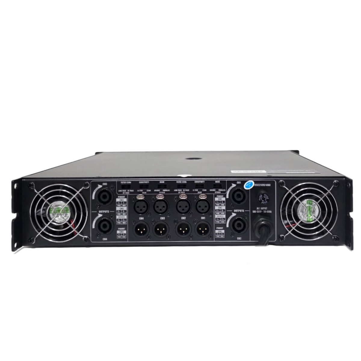 Amplificador de potencia Pro DJ V10.4 clase H de 4 canales