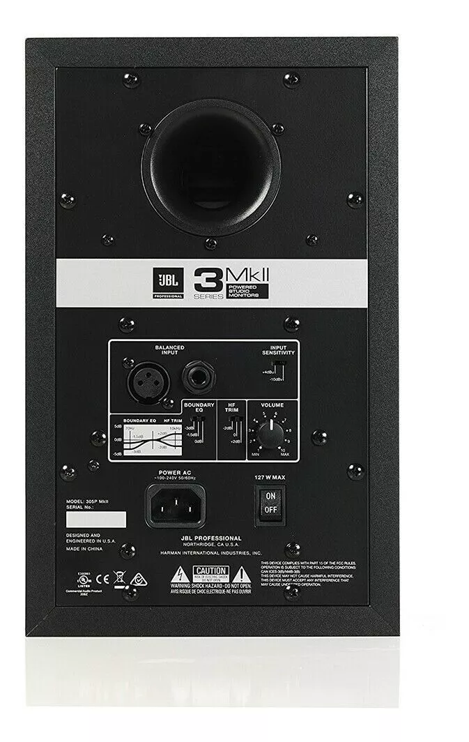 Par de monitores de estudio JBL 305P MkII de 5 pulgadas