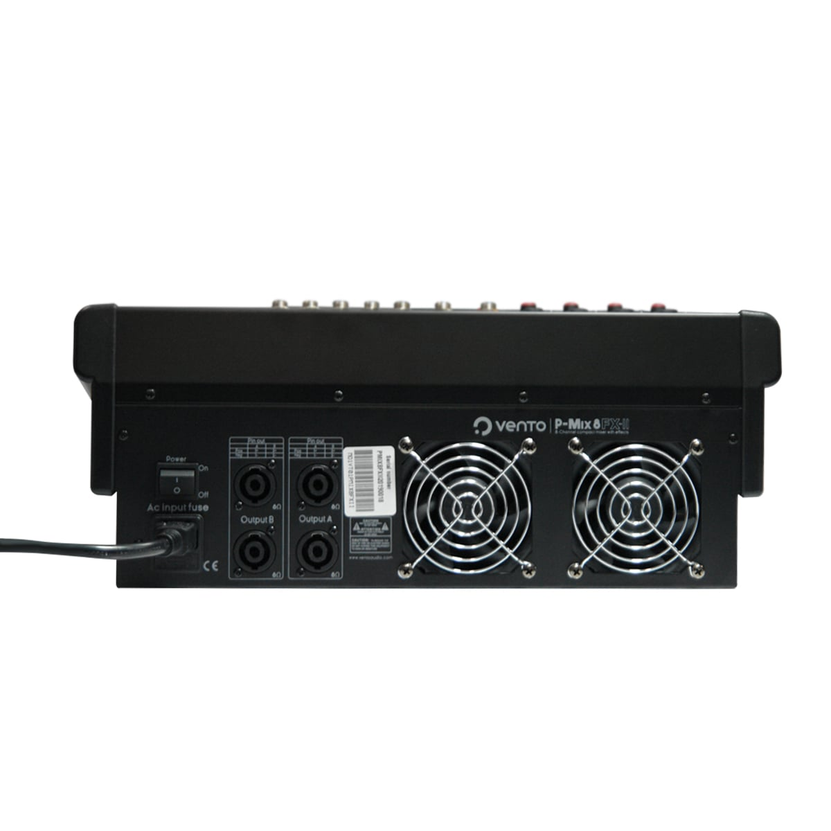Consola amplificada Vento P-MIX8FX-II de 8 canales con Bluetooth