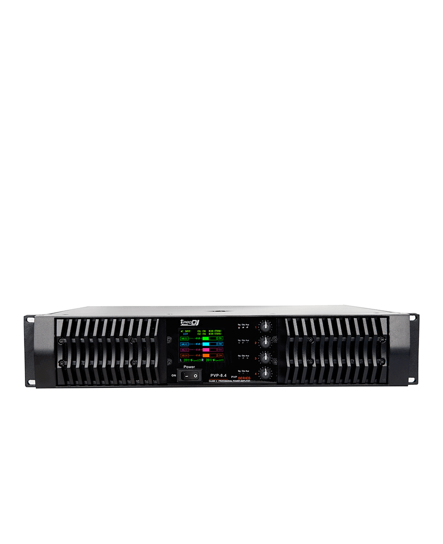 Amplificador de potencia Pro DJ PVP-8.4 de 4 canales