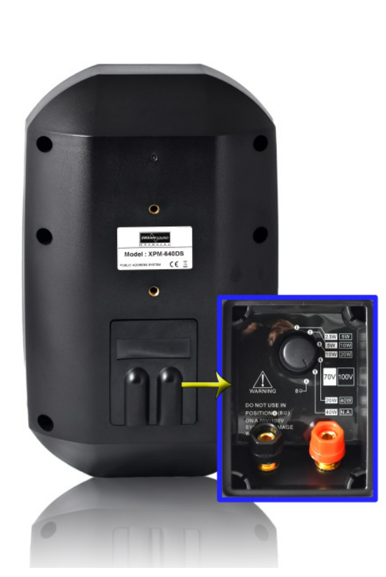 Parlante de pared Dream Sound XPM-640DS de 6,5 pulgadas gris con protección IP66